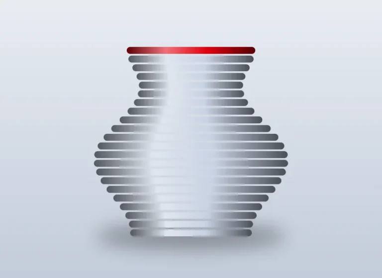 Vase imprimé en 3D sur-mesure